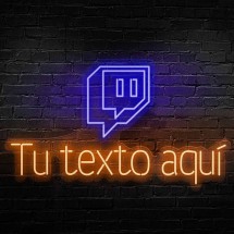 Twitch Neón + tu nombre